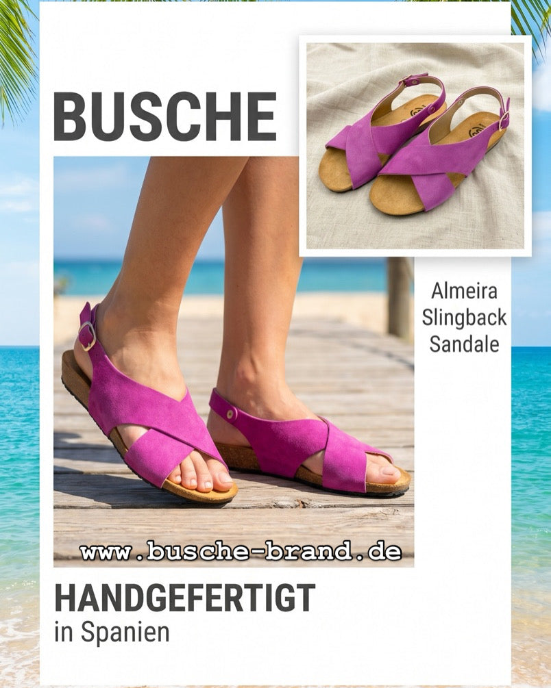 Busche Almeira Slingback Sandale fuxia