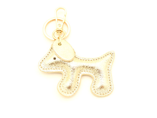 Doggy Keychain Metallic Gold