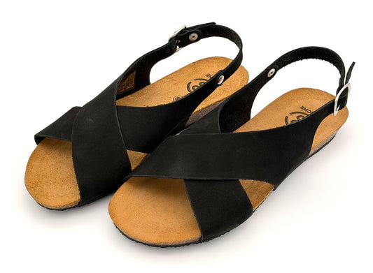 Busche Almeira Slingback Sandale negro