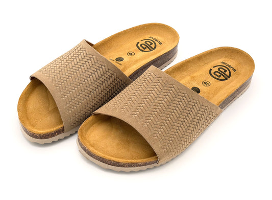 Busche Capri Poolslide embossed nude