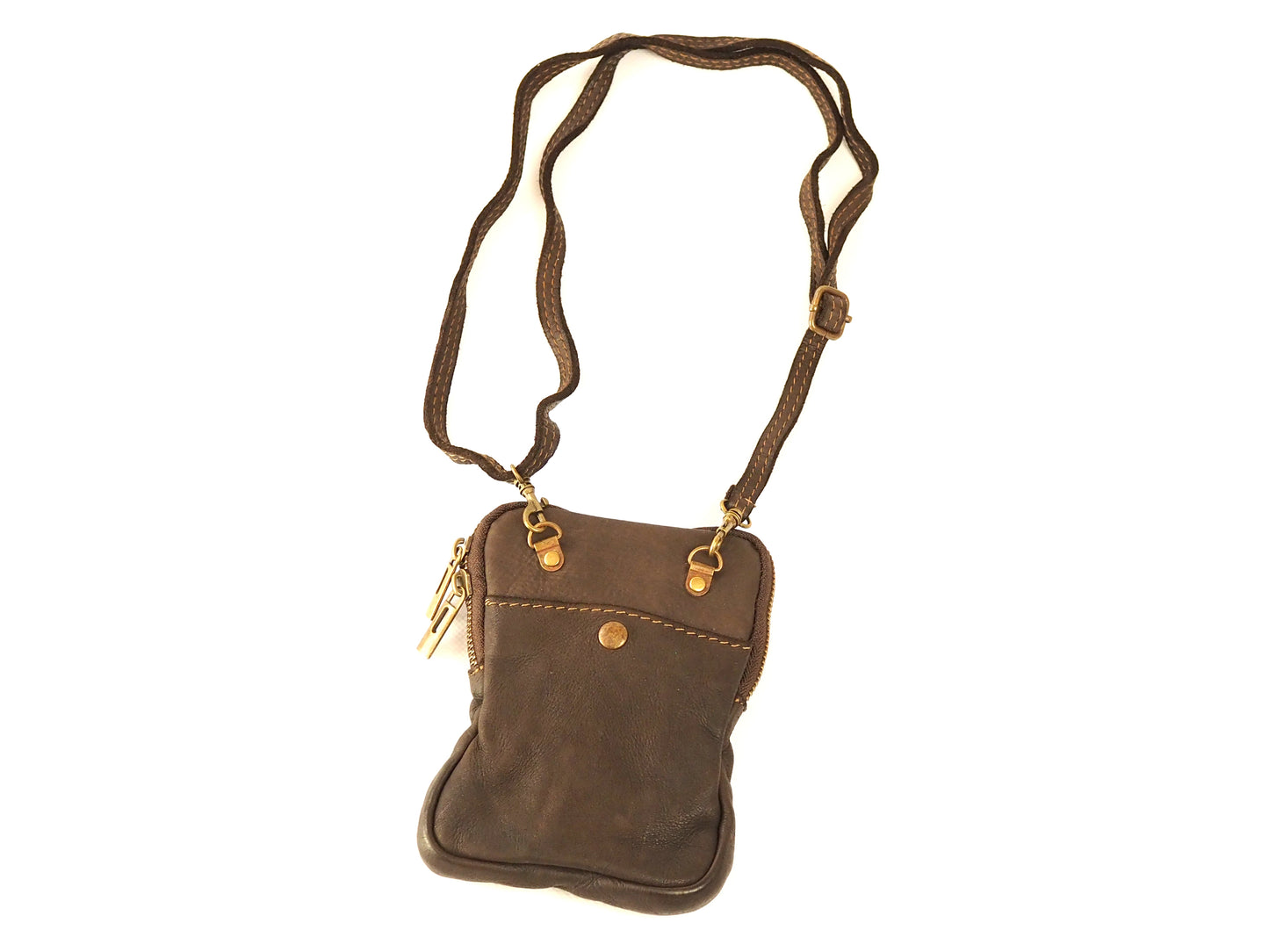Umhängetasche Petite Tresse Dark Brown